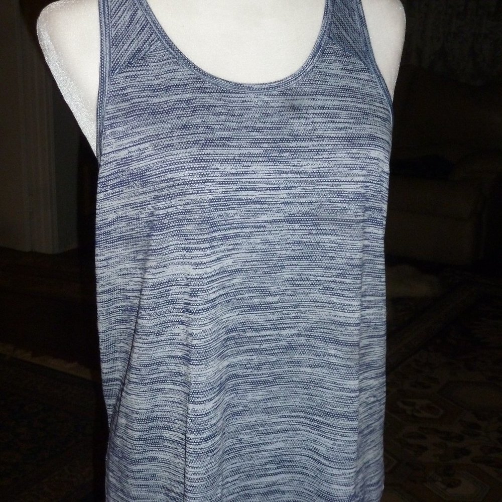 DANSKIN NOW |Loose Gray Racerback Gym Workout Yoga Tank Top Sz L(12-14)